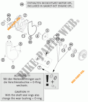 WASSERPUMPE für KTM 1190 RC8 ORANGE 2009