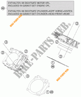 ZYLINDER für KTM 1190 RC8 ORANGE 2009