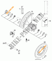 VORDERRADFELGE für KTM 125 SUPERMOTO 80 2001