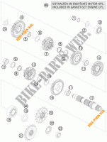 GETRIEBE VORGELEGEWELLE für KTM 1190 RC8 R LIMITED EDITION AKRAPOVIC 2009