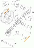HINTERRADFELGE für KTM 1190 RC8 R LIMITED EDITION AKRAPOVIC 2009