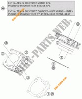 ZYLINDER für KTM 1190 RC8 R LIMITED EDITION AKRAPOVIC 2009