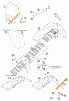 PLASTIK für KTM 520 MXC RACING 2002