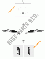 AUFKLEBER für KTM 500 XC-W 2016