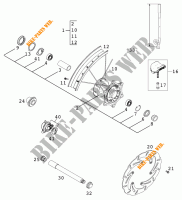 VORDERRADFELGE für KTM 380 MXC 2000