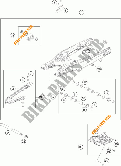 SCHWINGE für KTM 300 XC-W SIX DAYS 2017