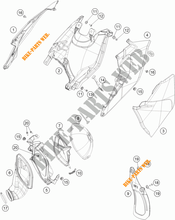 LUFTFILTER für KTM 125 XC-W 2018