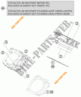 ZYLINDER für KTM 1190 RC8 ORANGE 2008
