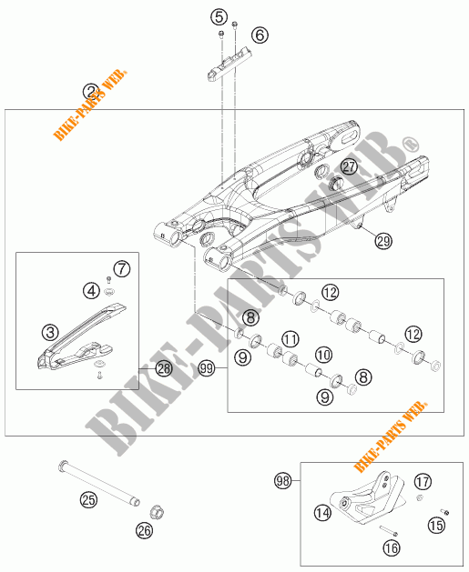 SCHWINGE für KTM 250 XC-F 2011