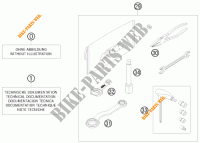 BORDWERKZEUG / HANDBUCH / OPTIONEN für KTM 450 XC-W CHAMPION EDITION 2010