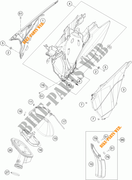 LUFTFILTER für KTM 450 XC-W 2016