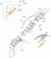 PLASTIK für KTM 450 XC-W 2015