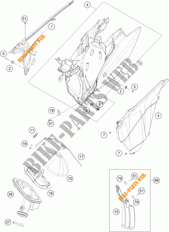 LUFTFILTER für KTM 450 XC-W 2014