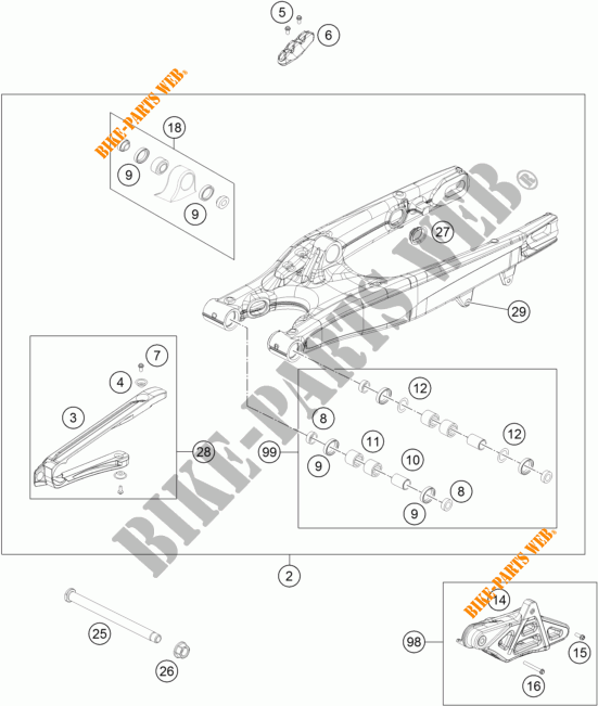 SCHWINGE für KTM 450 XC-W 2014
