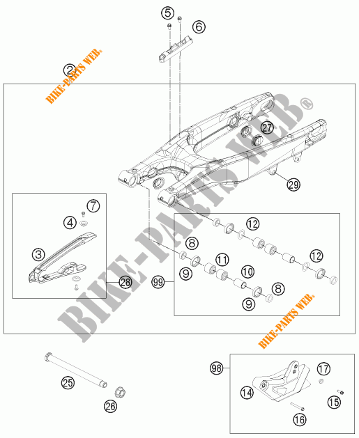 SCHWINGE für KTM 450 XC-F 2015