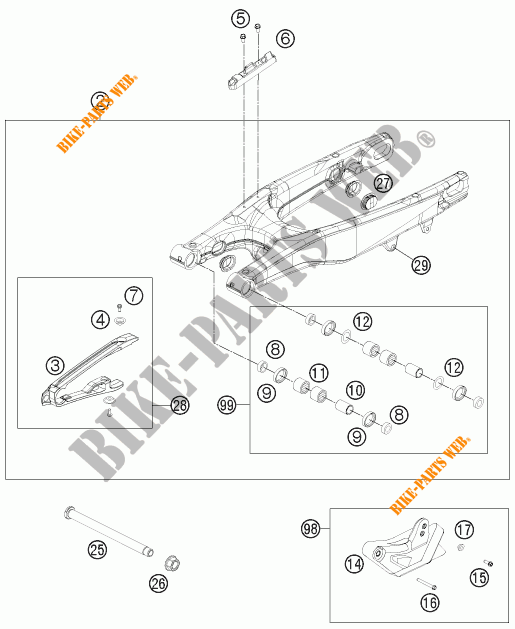 SCHWINGE für KTM 450 XC-F 2014