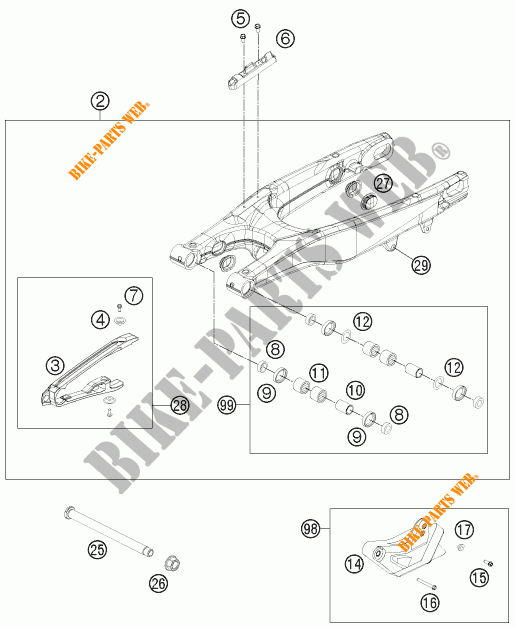 SCHWINGE für KTM 450 XC-F 2013