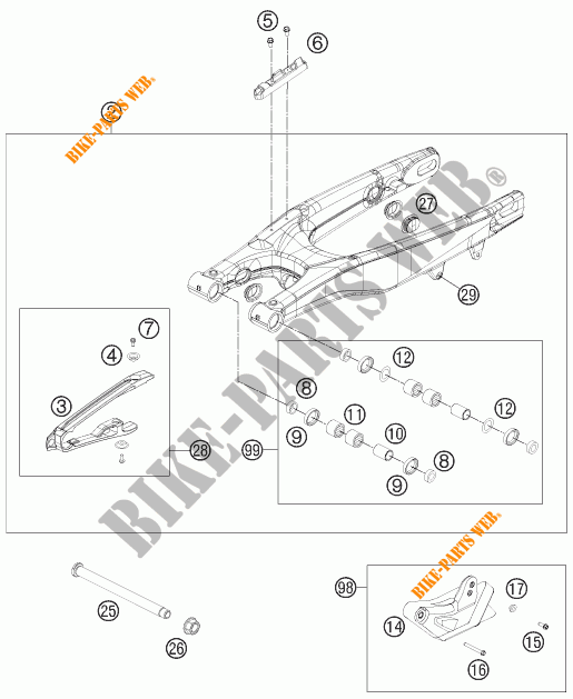 SCHWINGE für KTM 250 XC 2012
