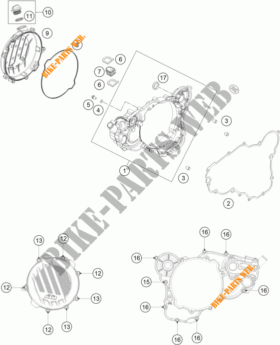DECKEL KUPPLUNG für KTM 250 XC-W 2018