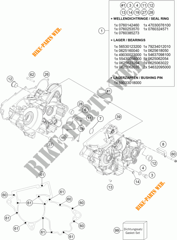MOTORGEHÄUSE für KTM 250 XC-W 2018