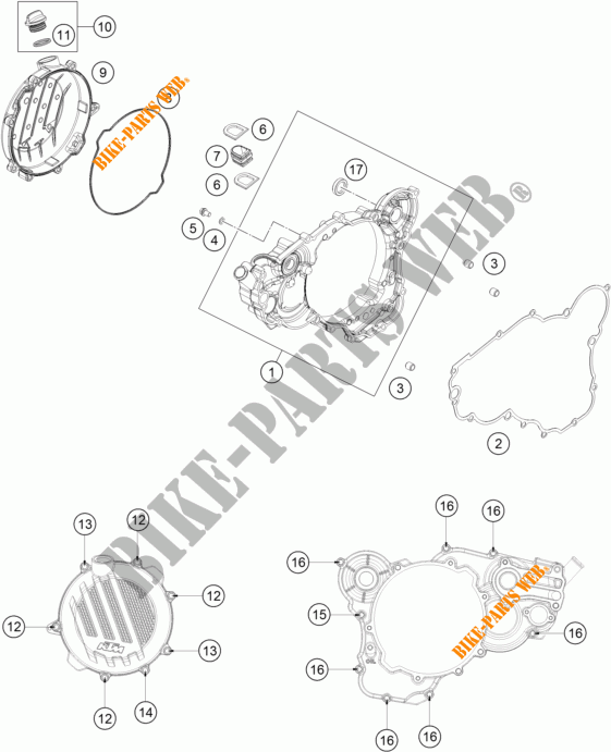 DECKEL KUPPLUNG für KTM 250 XC-W 2017