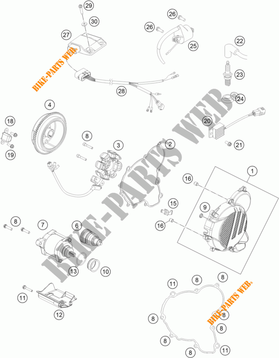 ZÜNDUNG für KTM 250 XC-W 2017