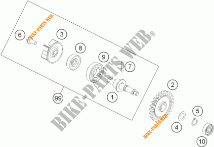 WASSERPUMPE für KTM FREERIDE 250 R 2015