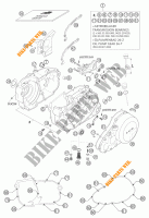 MOTORGEHÄUSE für KTM 640 LC4-E ORANGE 18L 2002