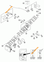 SCHEINWERFER / RÜCKLICHT für KTM 640 LC4-E ORANGE 18L 2002