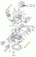 ZYLINDER / ZYLINDERKOPF für KTM 640 LC4-E 2001