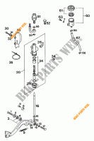 BREMSPUMPE HINTEN für KTM 620 SUPER-COMP WP/ 19KW 1994