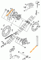 HINTERRADFELGE für KTM 620 SUPER-COMP WP/ 19KW 1994