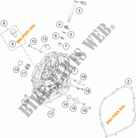 DECKEL KUPPLUNG für KTM RC 390 WHITE ABS 2016