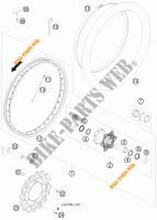 VORDERRADFELGE für KTM 690 RALLY FACTORY REPLICA 2010
