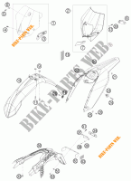 PLASTIK für KTM 530 EXC CHAMPION EDITION 2010
