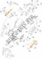 PLASTIK für KTM RC 390 WHITE ABS 2015