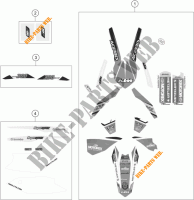 AUFKLEBER für KTM 300 EXC FACTORY EDITION 2015