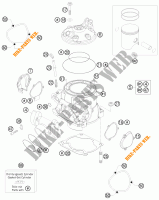 ZYLINDER / ZYLINDERKOPF für KTM 300 EXC FACTORY EDITION 2015