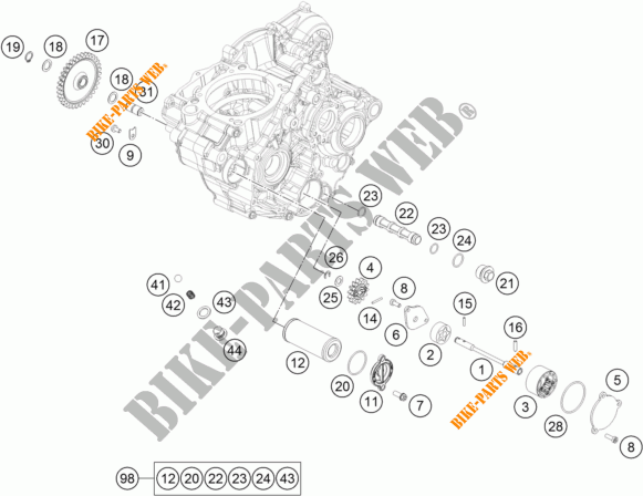 OLPUMPE für KTM 250 EXC-F SIX DAYS 2017