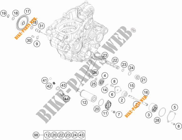OLPUMPE für KTM 250 EXC-F 2018