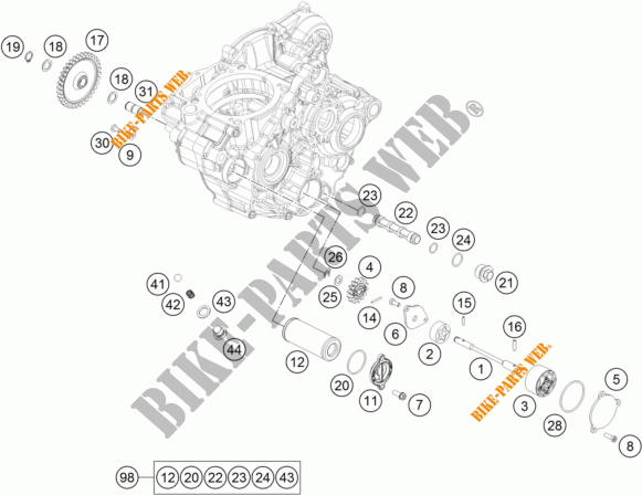 OLPUMPE für KTM 250 EXC-F 2017