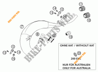 AUSPUFF für KTM 125 EXC SIX-DAYS 2001
