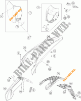 PLASTIK für KTM 125 EXC 2016