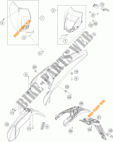 PLASTIK für KTM 125 EXC 2015