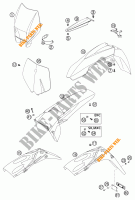 PLASTIK für KTM 125 EXC 2002