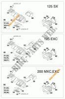 MEMBRANENBLOCK für KTM 125 EXC 2000