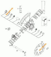 VORDERRADFELGE für KTM 125 EXC 2000