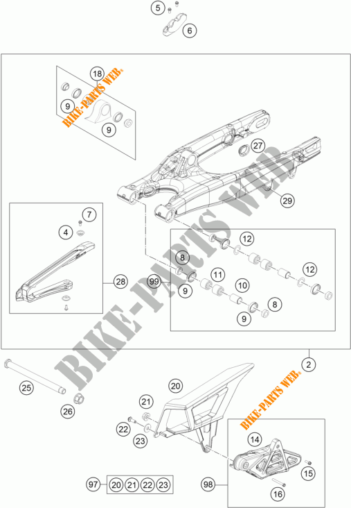 SCHWINGE für KTM 350 EXC-F FACTORY EDITION 2015