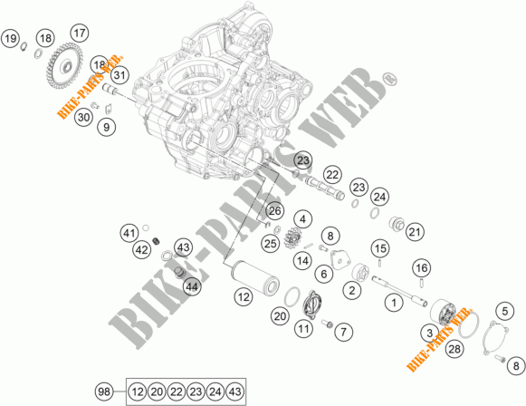 OLPUMPE für KTM 350 EXC-F SIX DAYS 2018