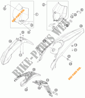 PLASTIK für KTM 350 EXC-F SIX DAYS 2012